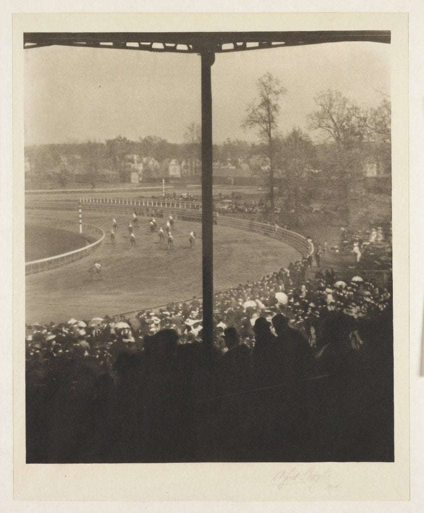 Detail of Going to the Post by Alfred Stieglitz