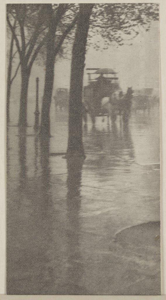 Detail of A Street Scene by Alfred Stieglitz