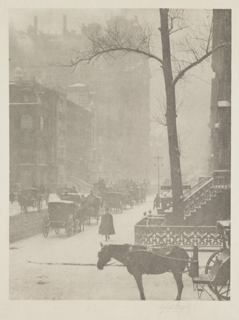 Detail of Winter - New York by Alfred Stieglitz