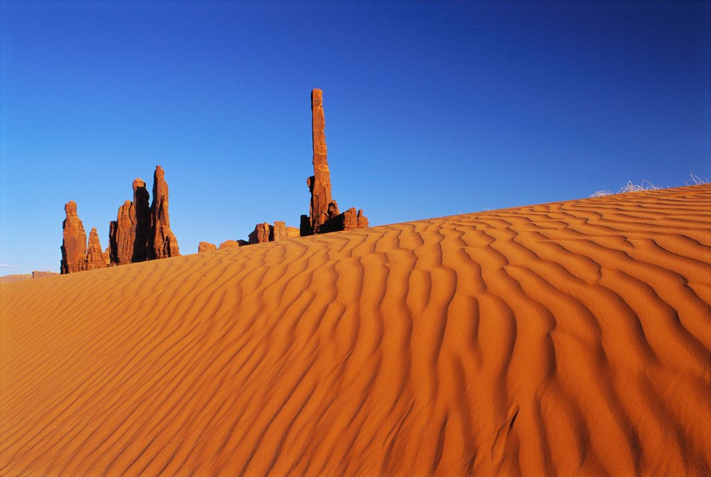 Detail of Hoodoos and Dune by Anonymous