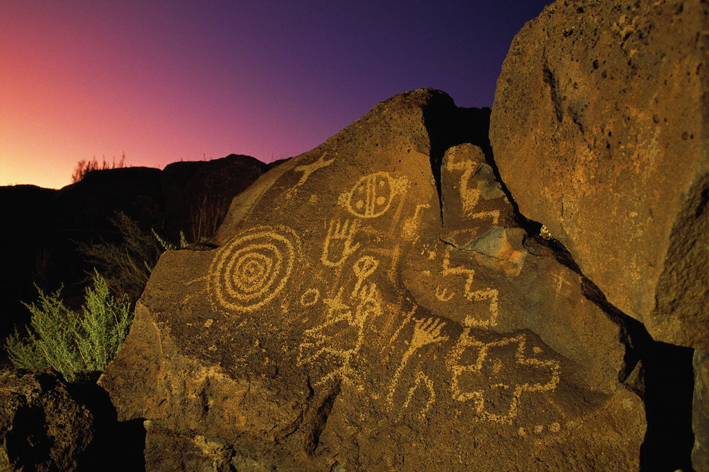 Detail of Detail of Petroglyphs at Petroglyph National Monument by Anonymous