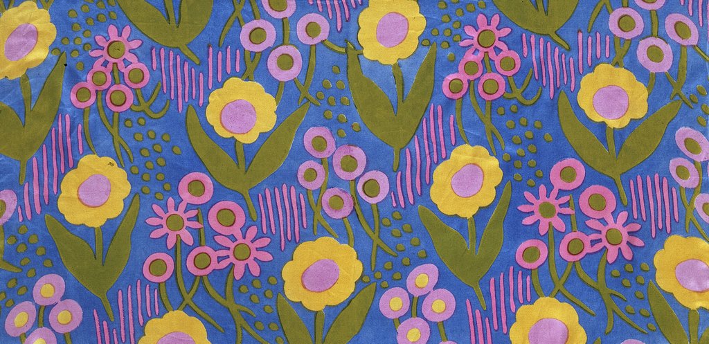 Detail of Dress fabric by Anonymous