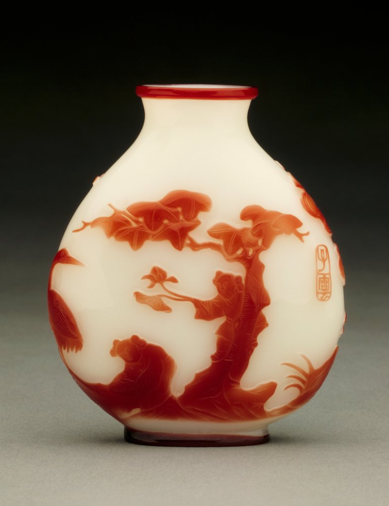 Detail of Snuff bottle. China, 19th-20th century by Anonymous