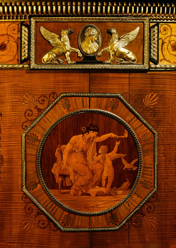 Detail of The Pier Glass and Commode, detail by Robert Adam