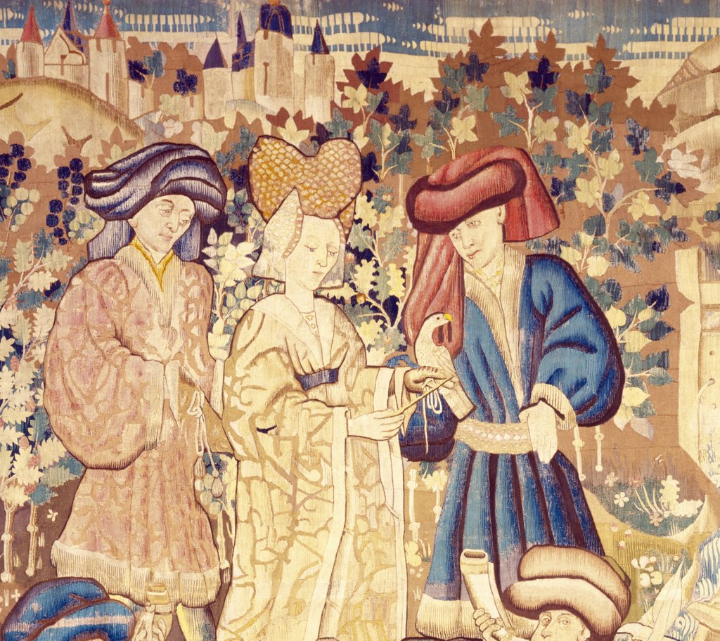 Detail of Devonshire Hunting Tapestry detail by Anonymous