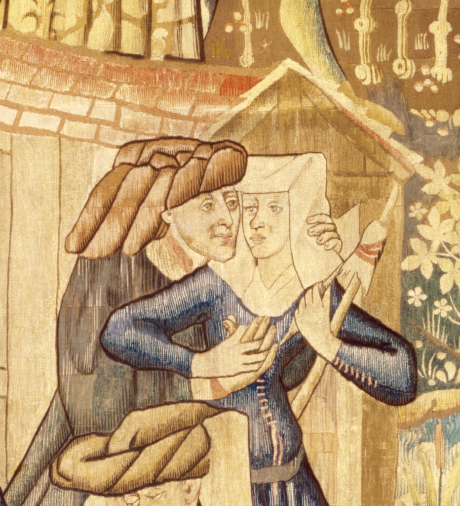 Detail of Devonshire Hunting Tapestry detail by Anonymous