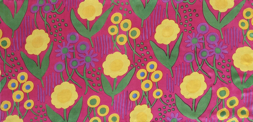 Detail of Dress fabric by Anonymous