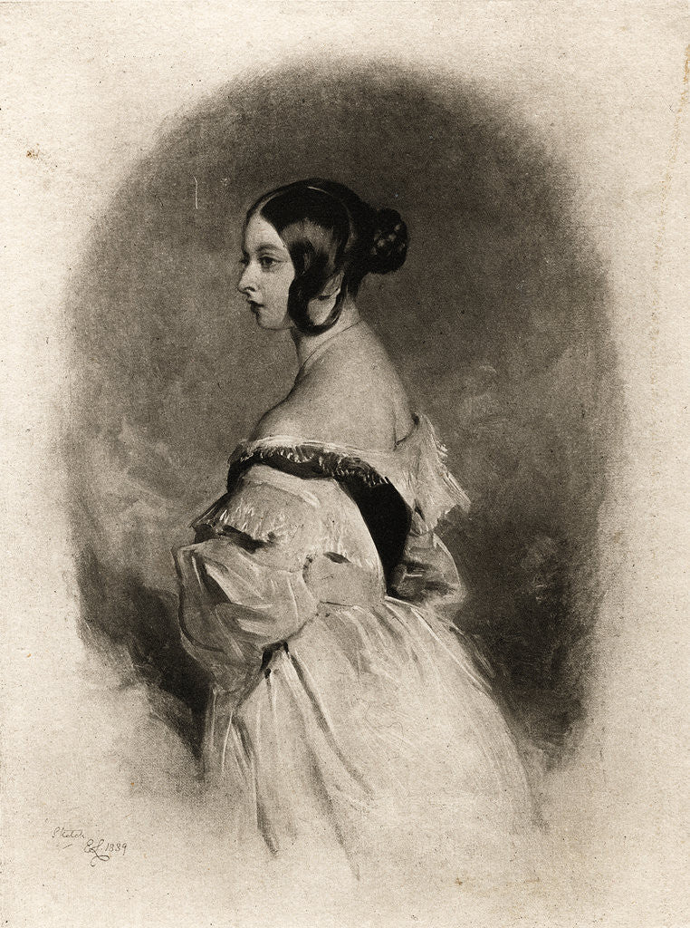 Detail of Queen Victoria at the Age of Twenty by Cockerell
