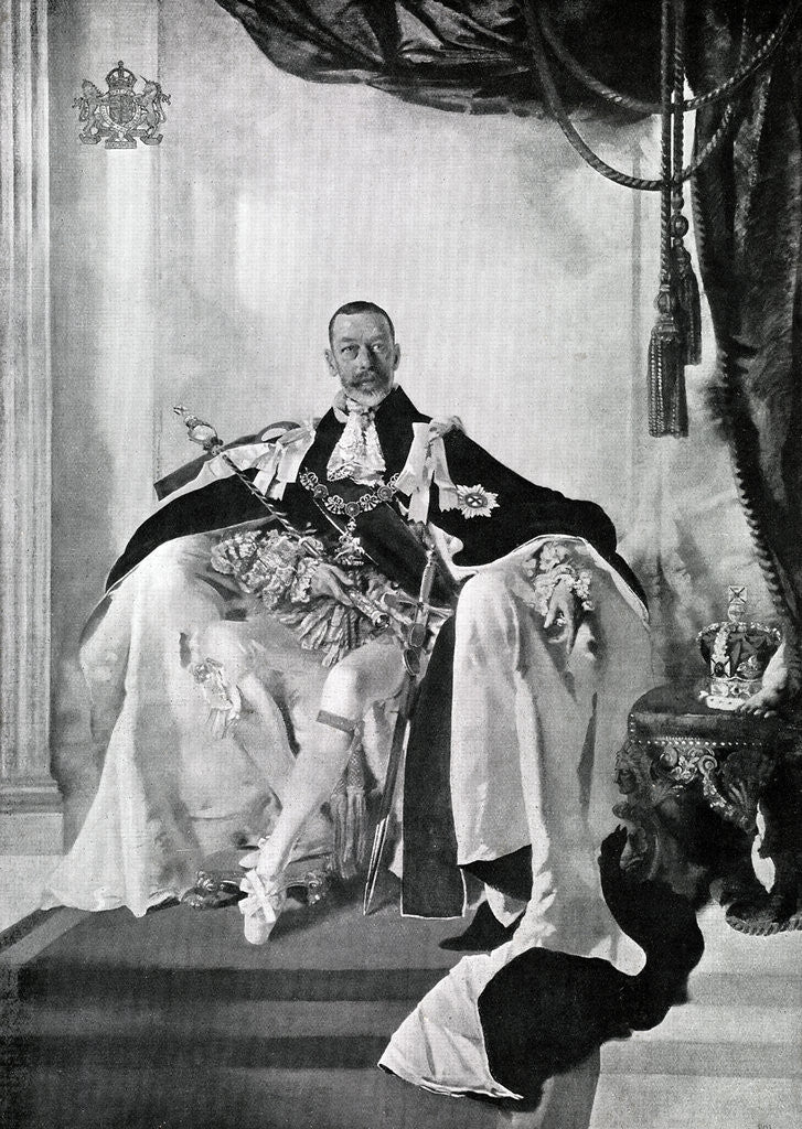 Detail of George V by Charles Sims