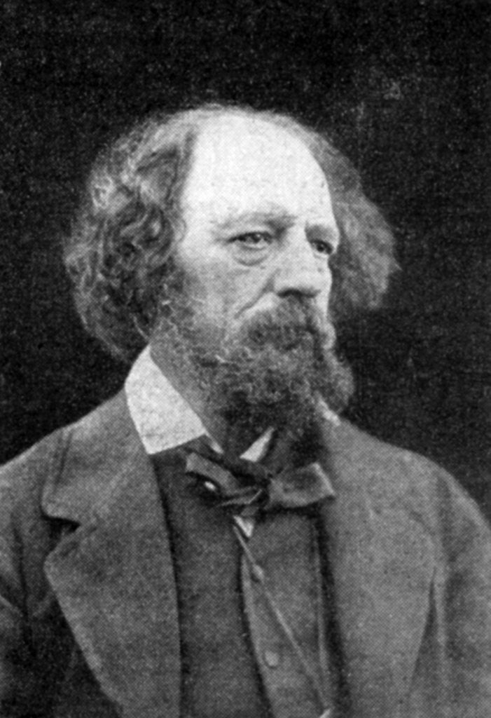 Detail of Alfred Tennyson, 1st Baron Tennyson, English poet by Anonymous