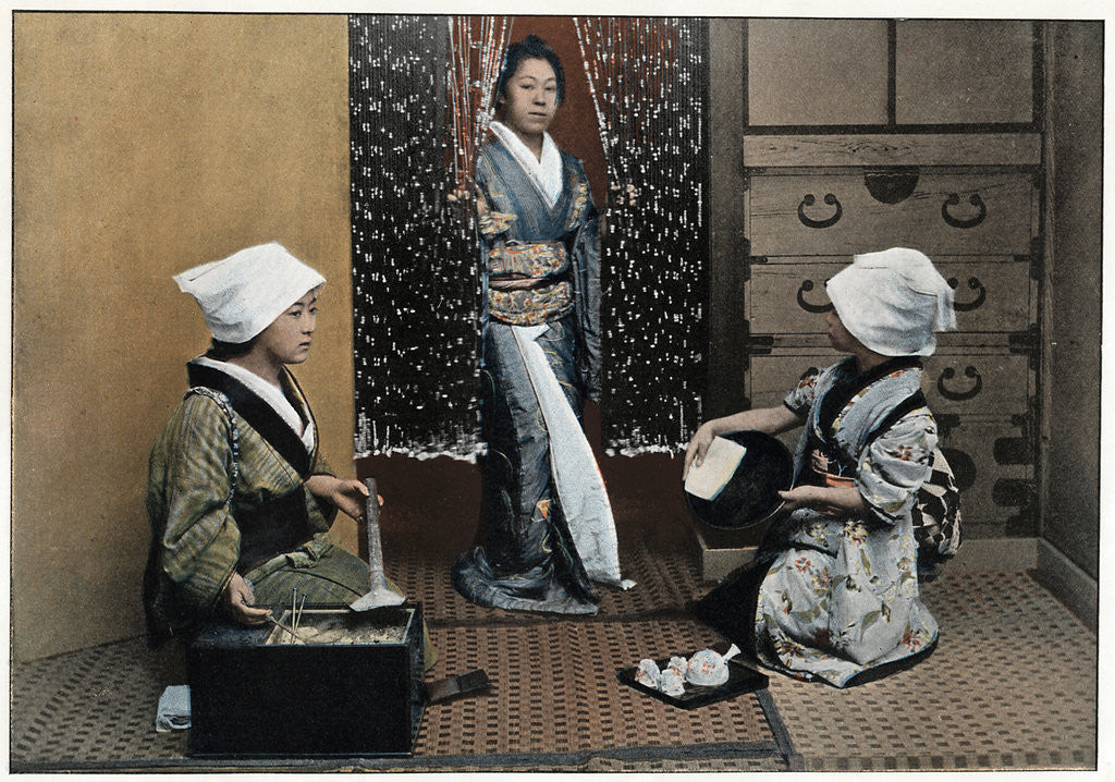 Detail of 'Le jour de Recurage', (Scouring Day) by Anonymous