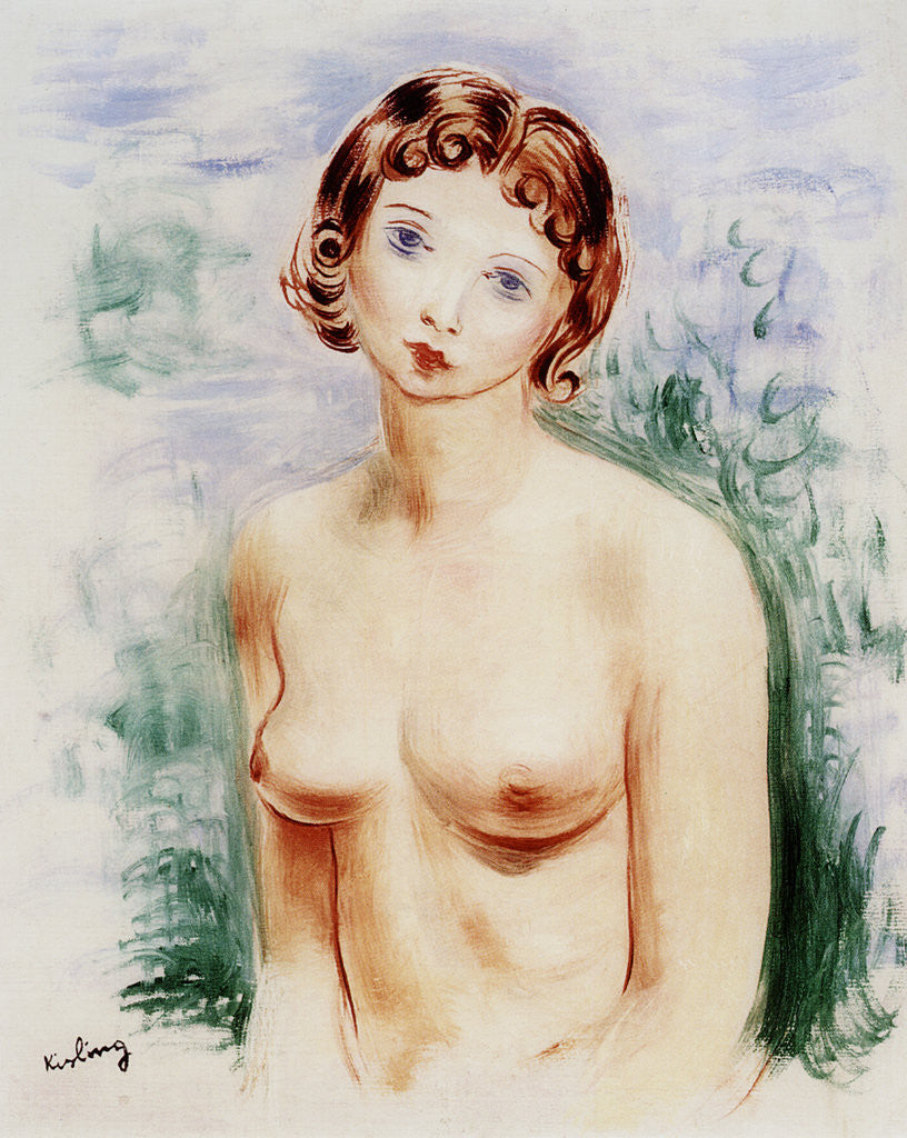 Detail of Female nude by Moise Kisling