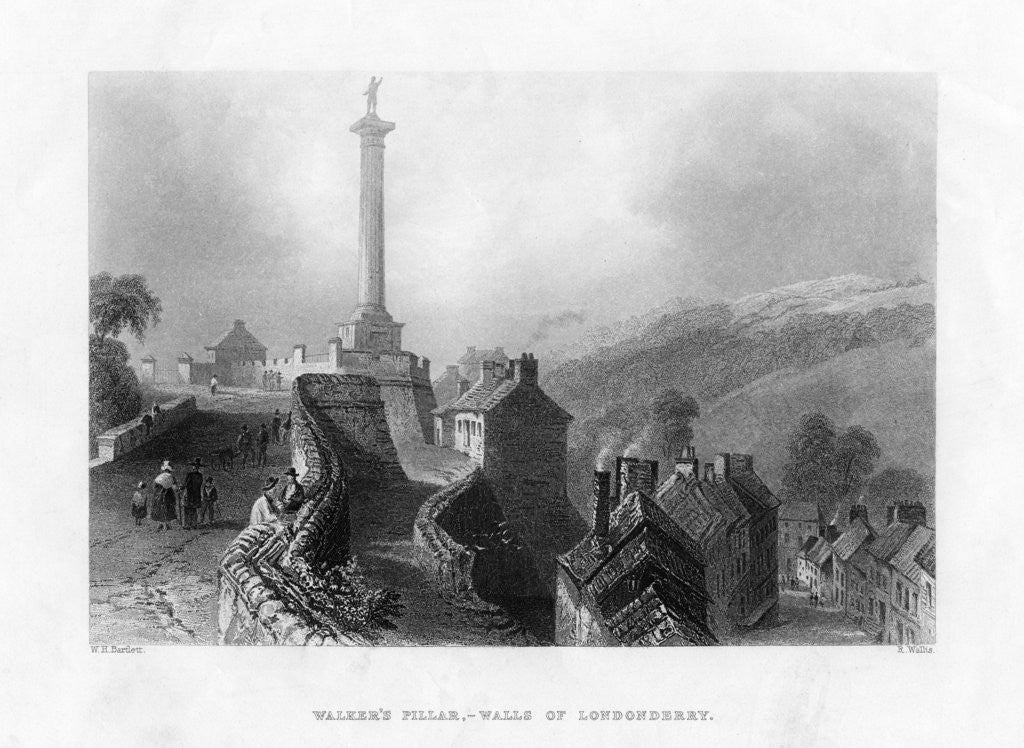 Detail of Walker's Pillar, Londonderry, Northern Ireland by R Wallis