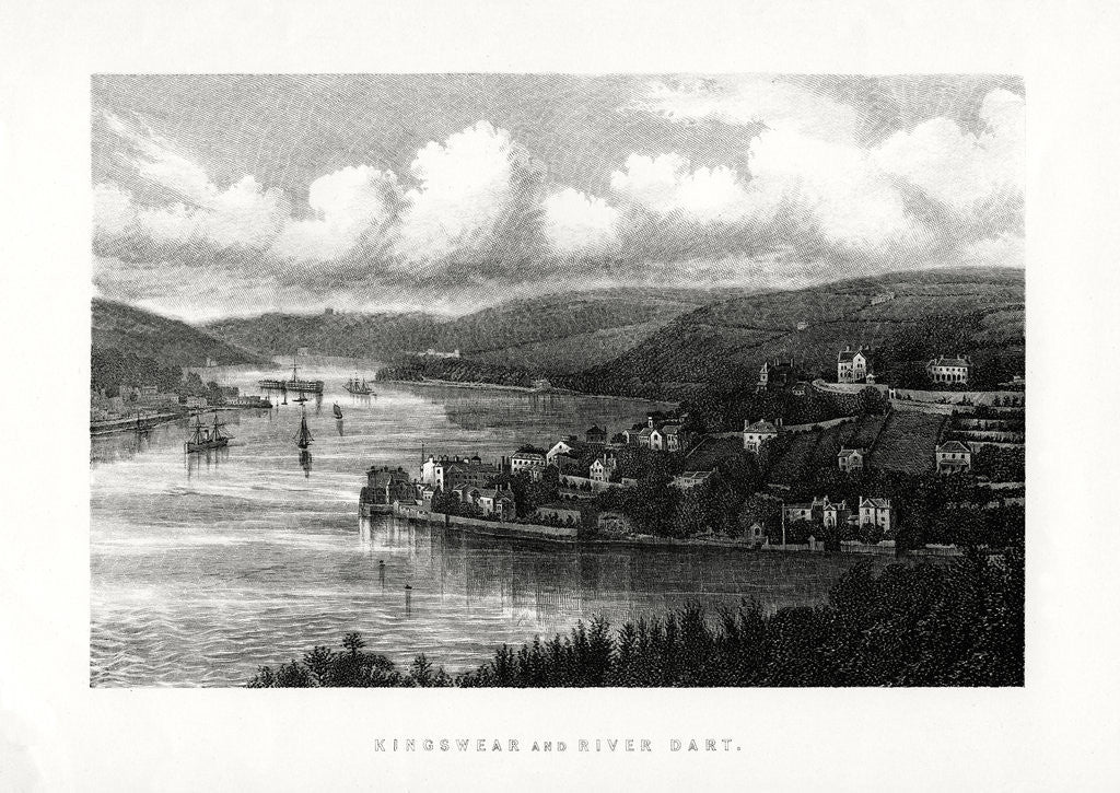 Detail of Kingswear and the River Dart, South Devon by Anonymous