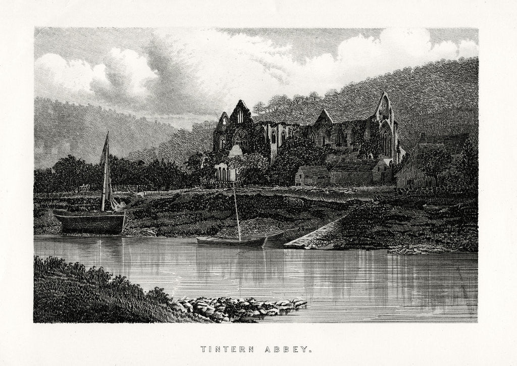 Detail of Tintern Abbey, Monmouthshire, England by Anonymous