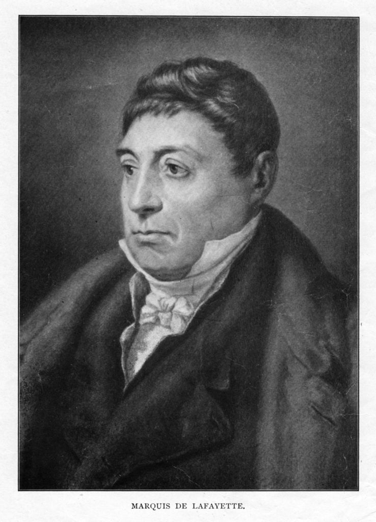 Detail of Gilbert du Motier, Marquis de Lafayette, French military leader and statesman by Anonymous