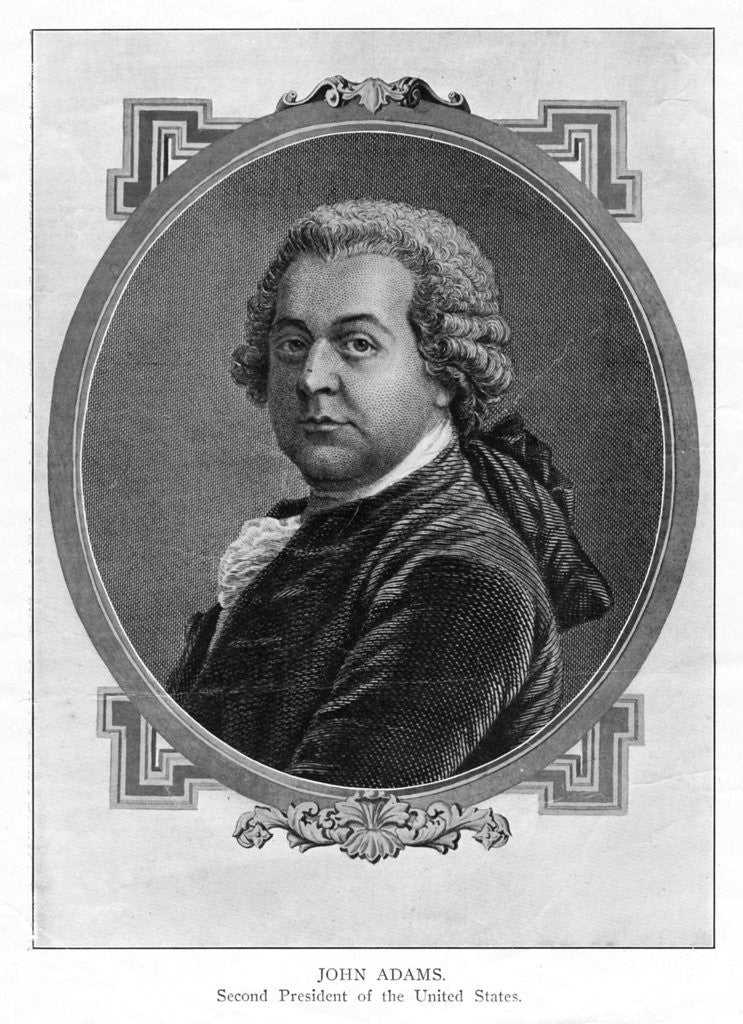 Detail of John Adams, President of the United States of America by Anonymous