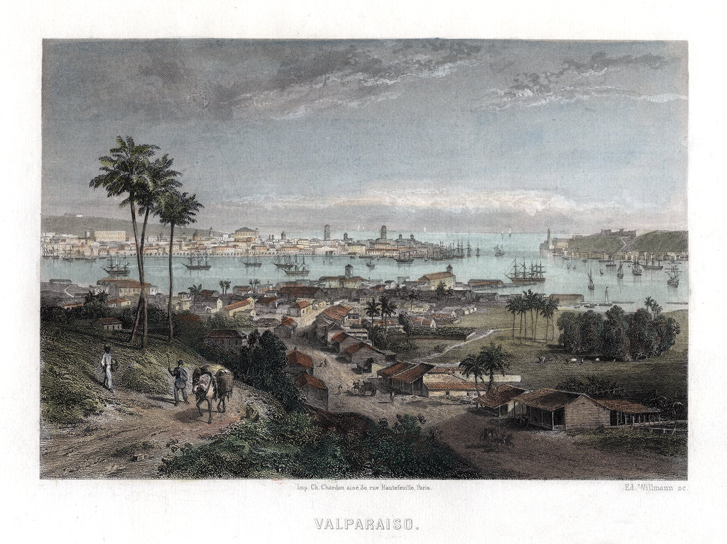 Detail of Valparaiso, Chile by Edward Willmann
