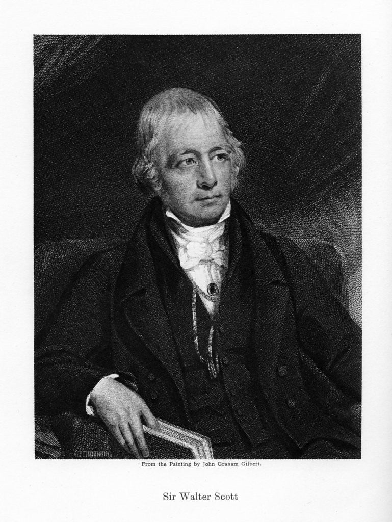 Detail of Sir Walter Scott, 1st Baronet, prolific Scottish historical novelist and poet by Anonymous