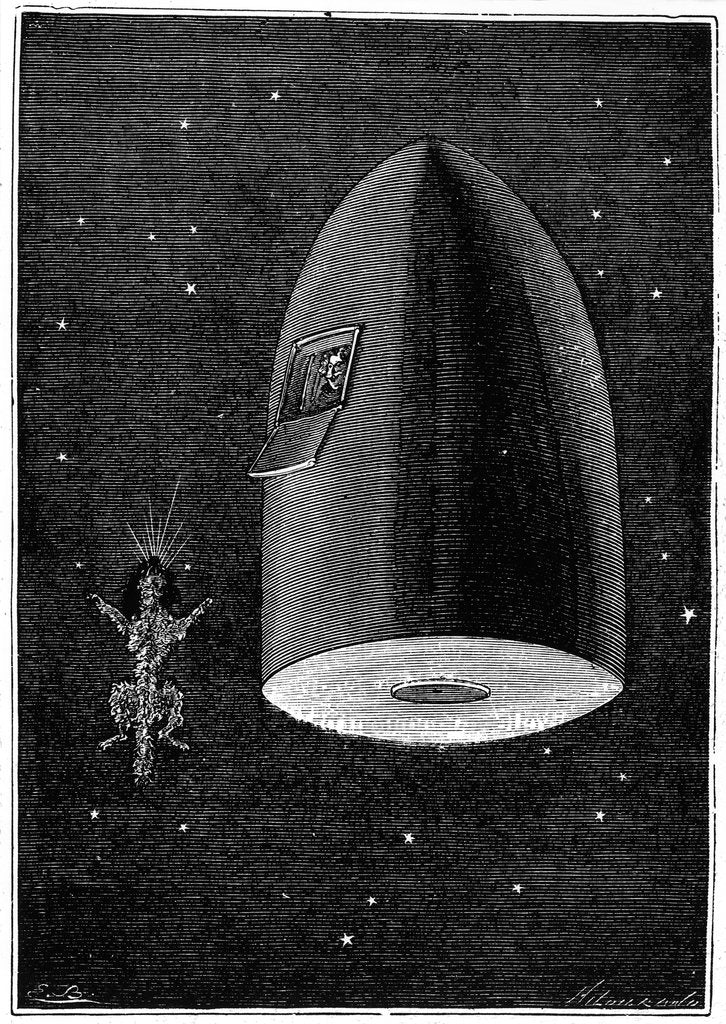 Detail of Illustration from De la Terre a la Lune by Jules Verne, 1865 by Unknown