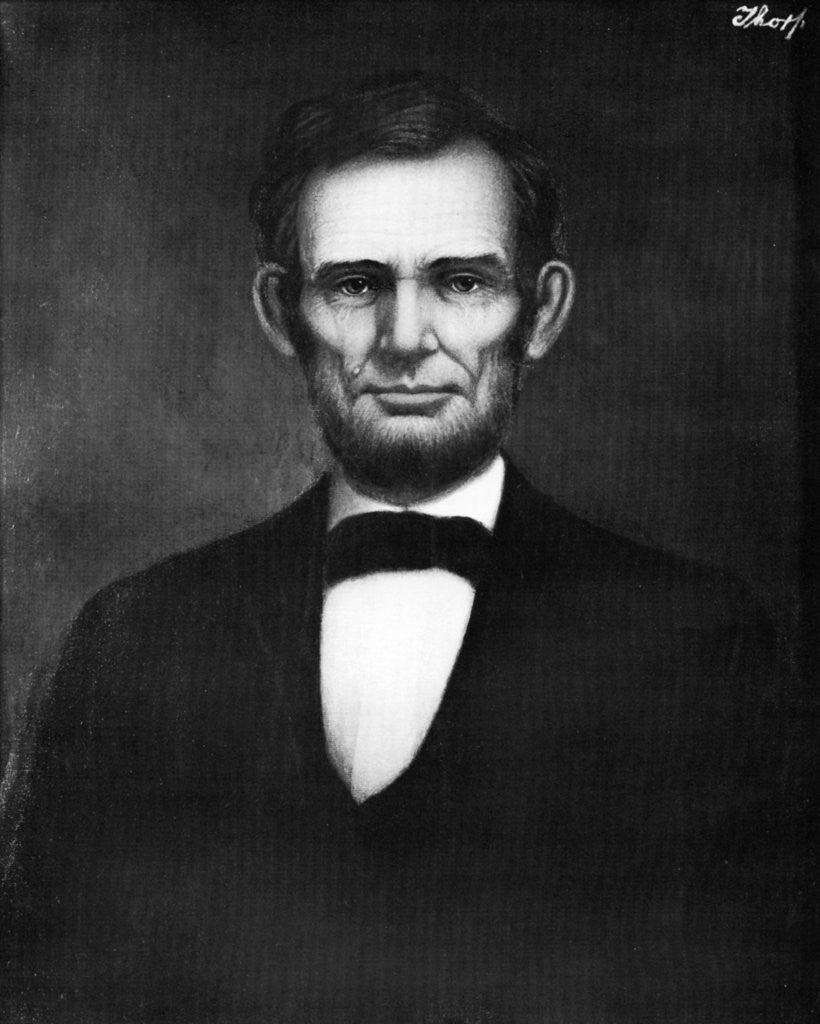 Detail of Abraham Lincoln, 16th President of the United States by Freeman Thorp