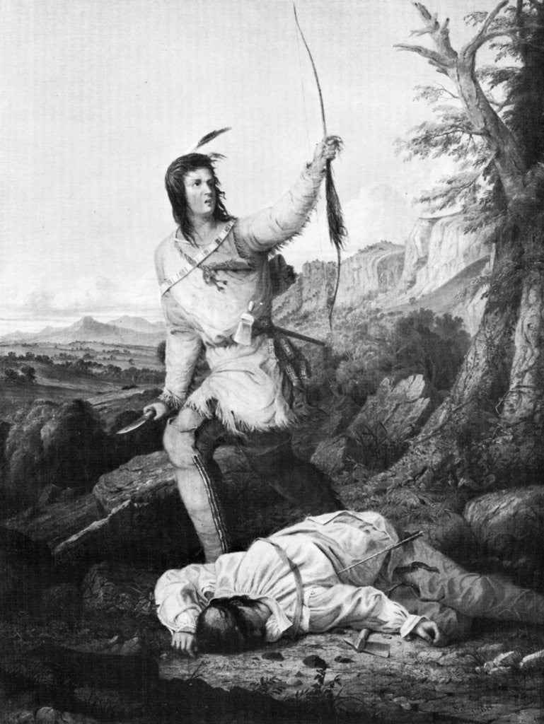 Detail of Death Whoop by Seth Eastman