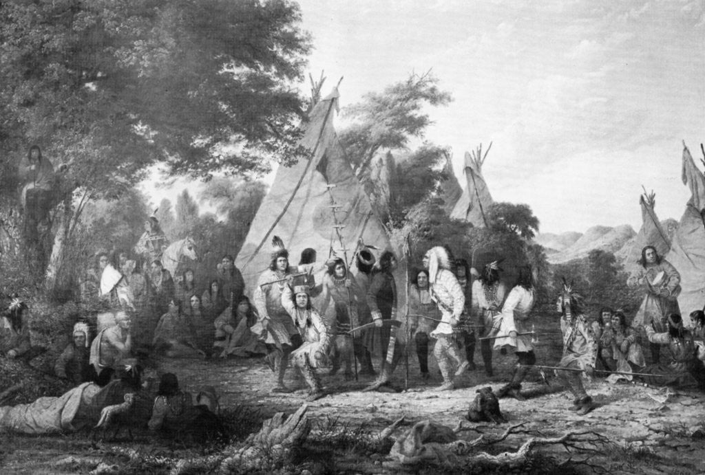 Detail of Dog Dance of the Dakotas by Seth Eastman
