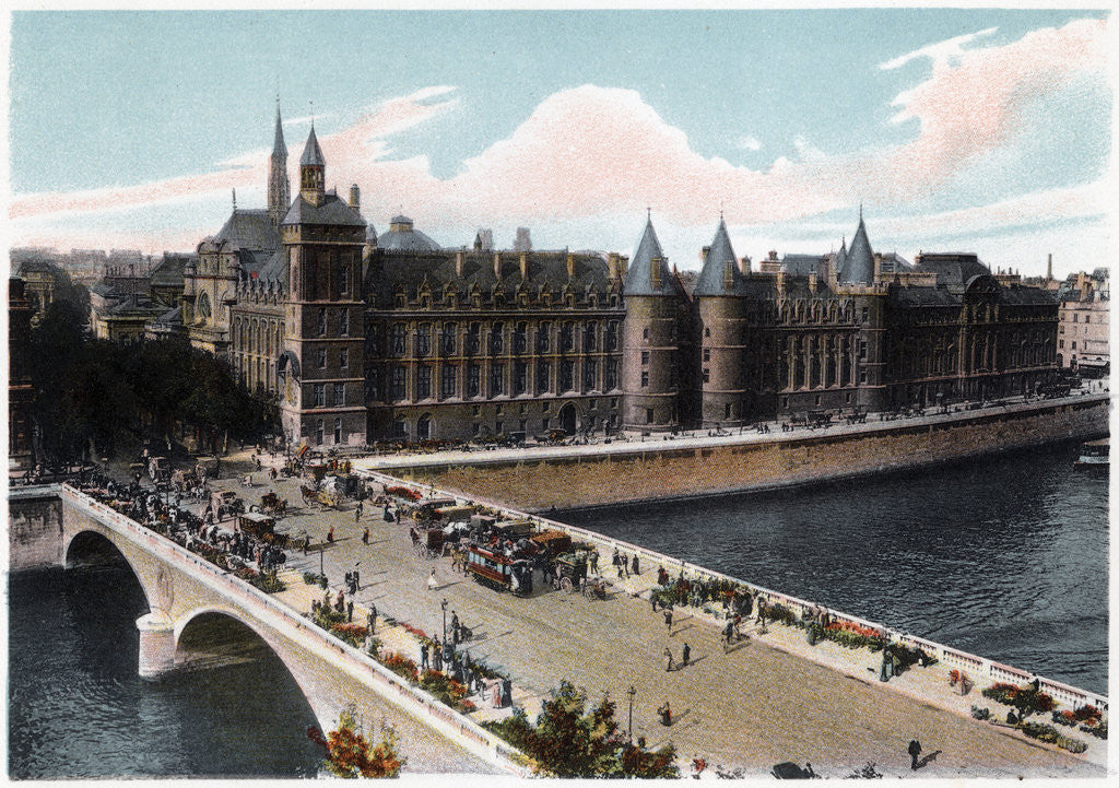 Detail of The Conciergerie and the Pont Neuf, Paris by Anonymous