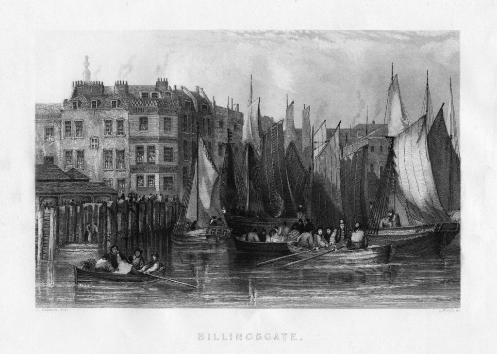 Detail of Billingsgate, London by J Woods