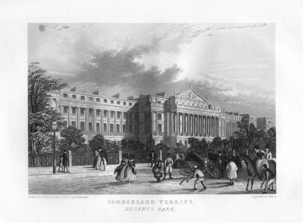 Detail of Cumberland Terrace, Regent's Park, London by J Woods