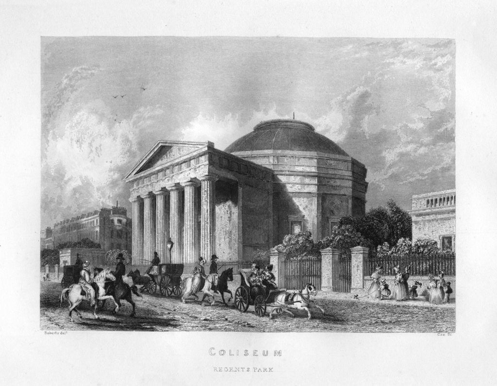 Detail of Coliseum, Regent's Park, London by Cox