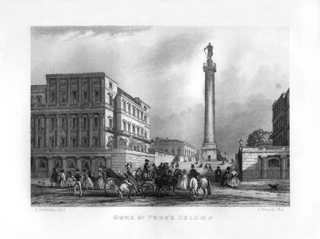 Detail of The Duke of York's Column, London by J Woods