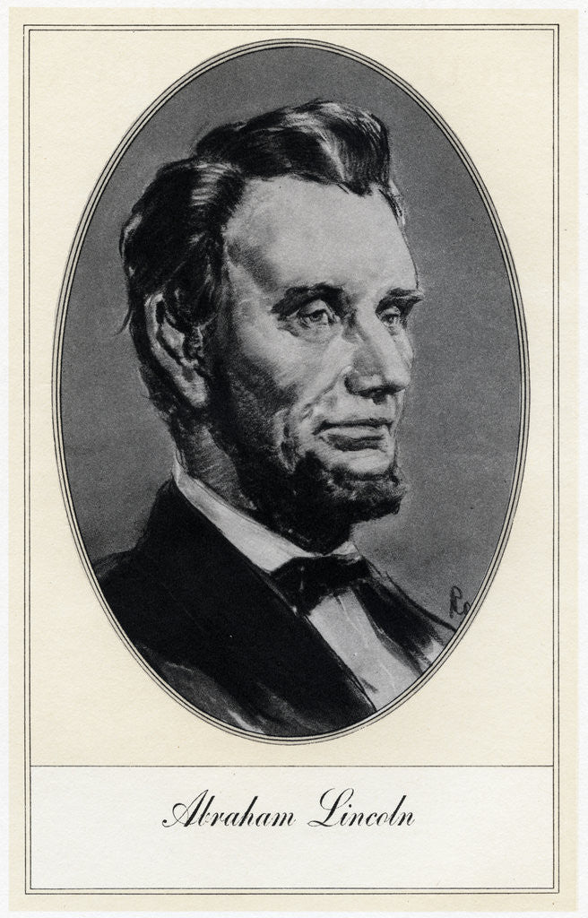 Detail of Abraham Lincoln, 16th President of the United States by Gordon Ross