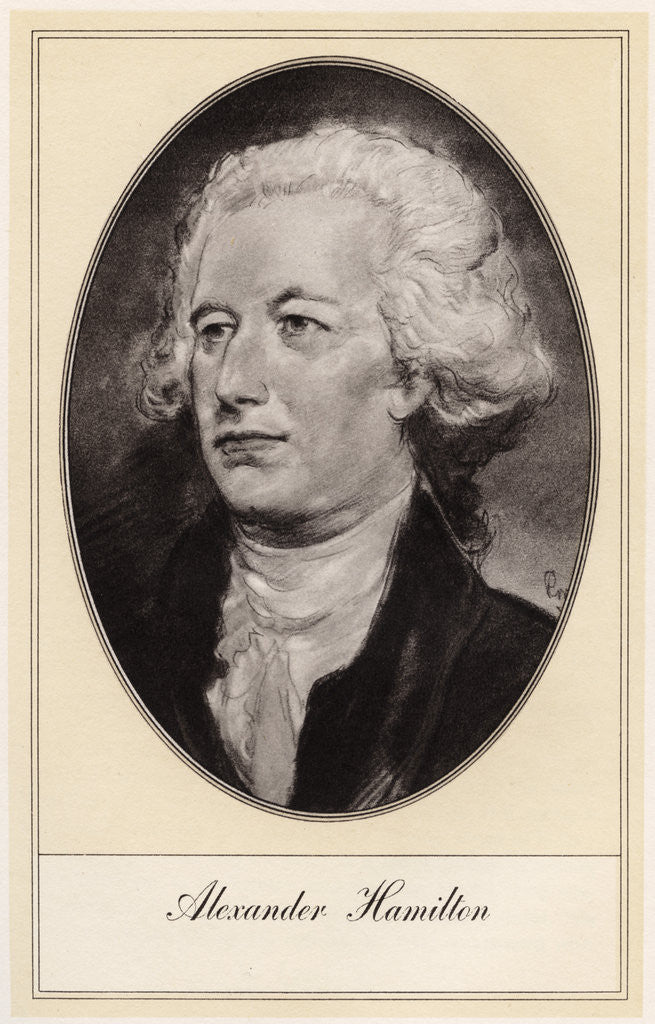 Detail of Alexander Hamilton, American politician by Gordon Ross