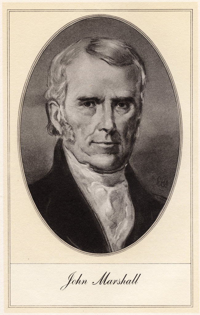 Detail of John Marshall, American statesman and jurist by Gordon Ross