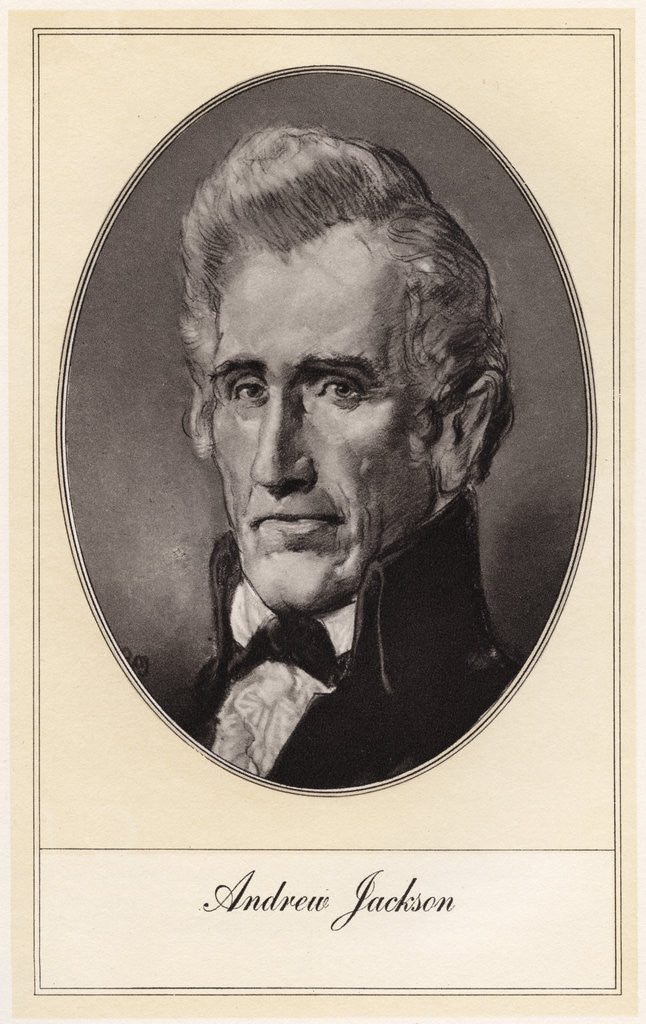 Detail of Andrew Jackson, seventh President of the United States by Gordon Ross