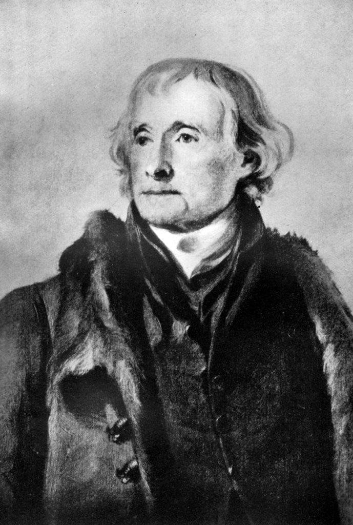 Detail of Thomas Jefferson, third President of the United States by Nancy Clifton M Randolph