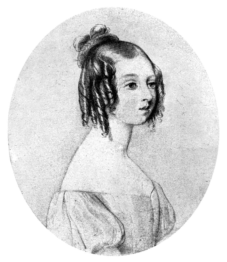 Detail of Princess Victoria at the age of fifteen by John Rogers Herbert