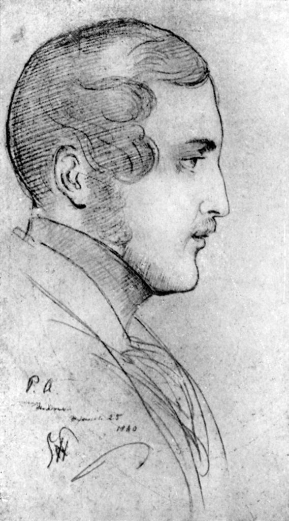 Detail of Prince Consort Albert, husband and consort of Queen Victoria by George Hayter