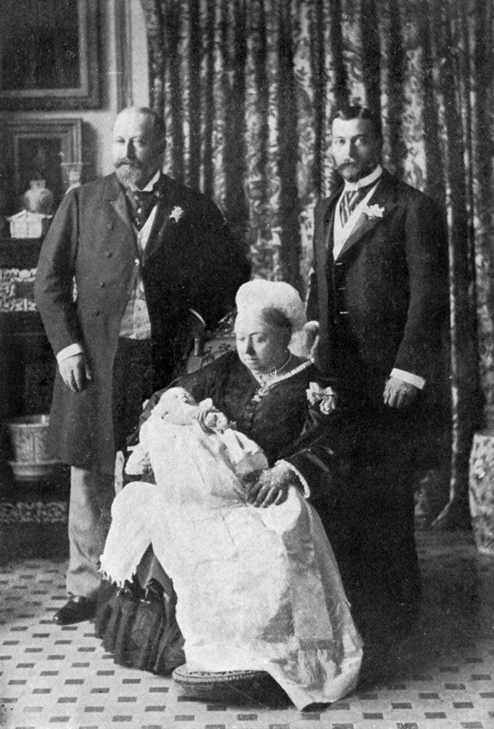 Detail of Four generations of the royal family by W&D Downey