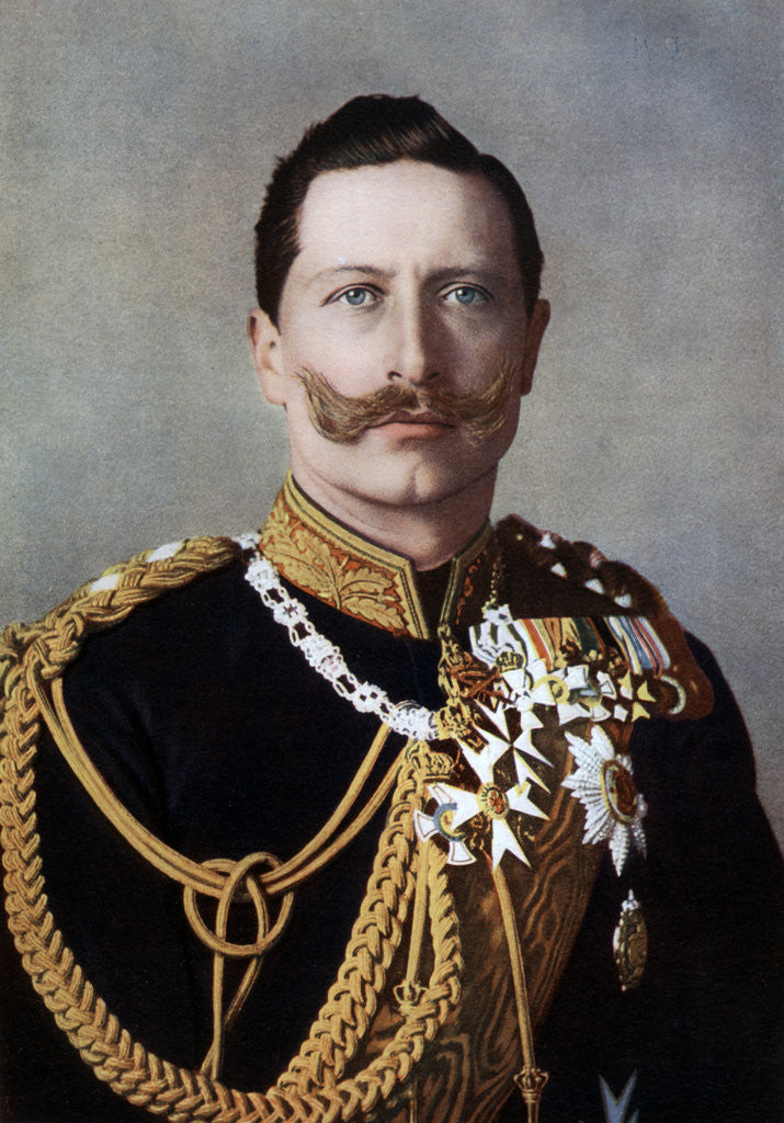 Detail of Wilhelm II, Emperor of Germany and King of Prussia by Reichard & Lindner