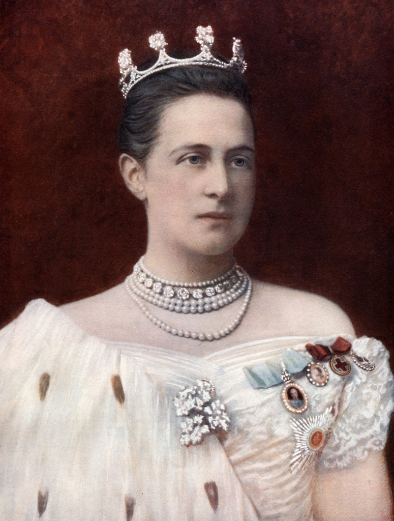 Detail of Princess Olga Konstantinovna of Russia by Anonymous