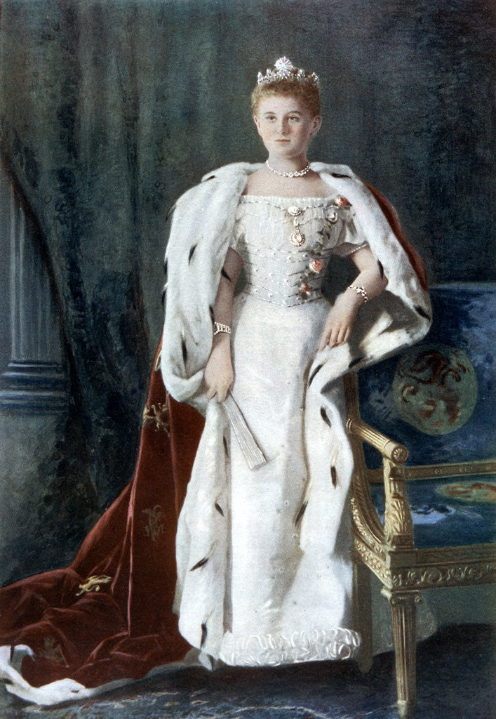 Detail of Queen Wilhelmina of the Netherlands by Kaineke