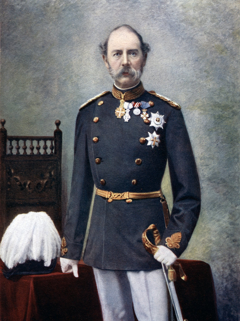 Detail of King Christian IX of Denmark by Anonymous