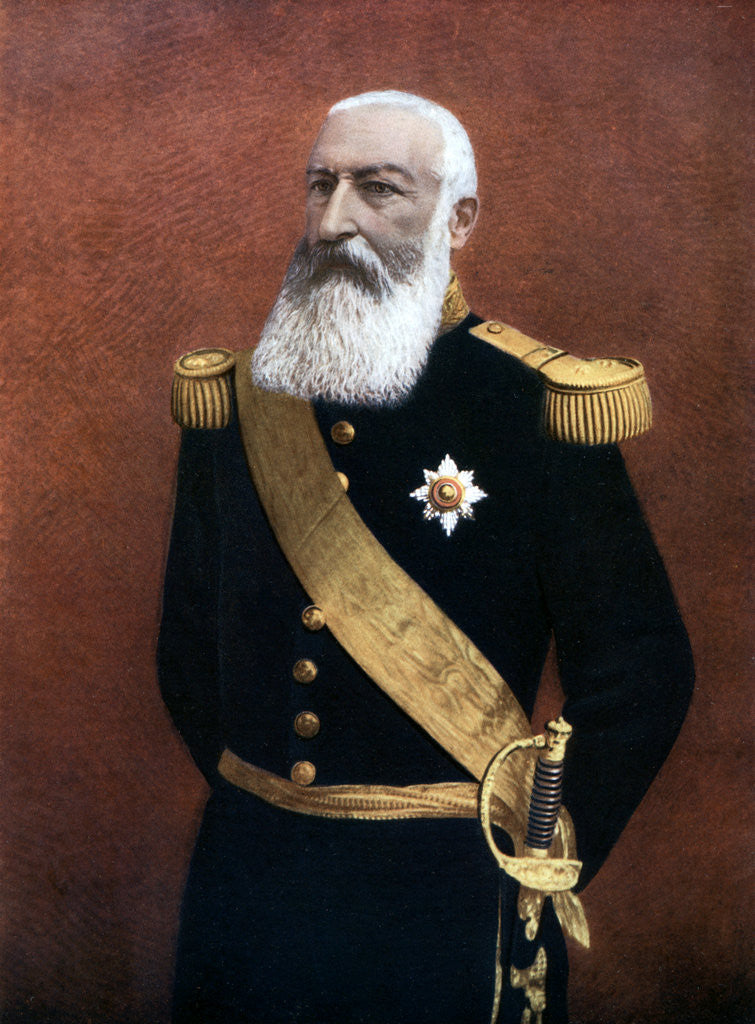 Detail of King Leopold II of Belgium by Anonymous