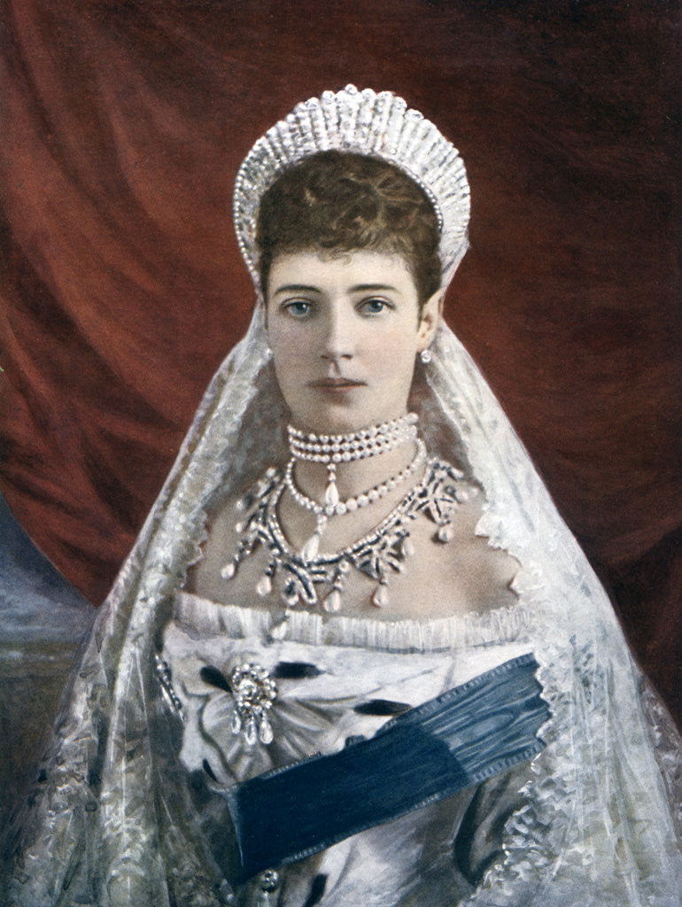 Detail of Princess Marie Sophie Frederikke Dagmar, Dowager Empress of Russia by Anonymous