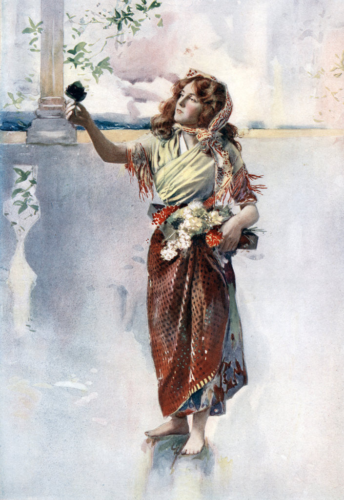 Detail of Ellaline Terriss in Bluebell in Fairyland' by Ellis & Walery