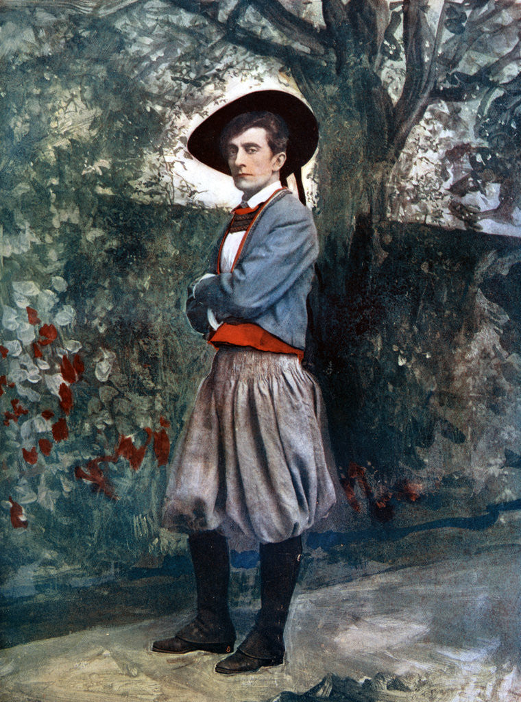 Detail of Sir Johnston Forbes-Robertson in The Sacrament of Judas by Ellis & Walery