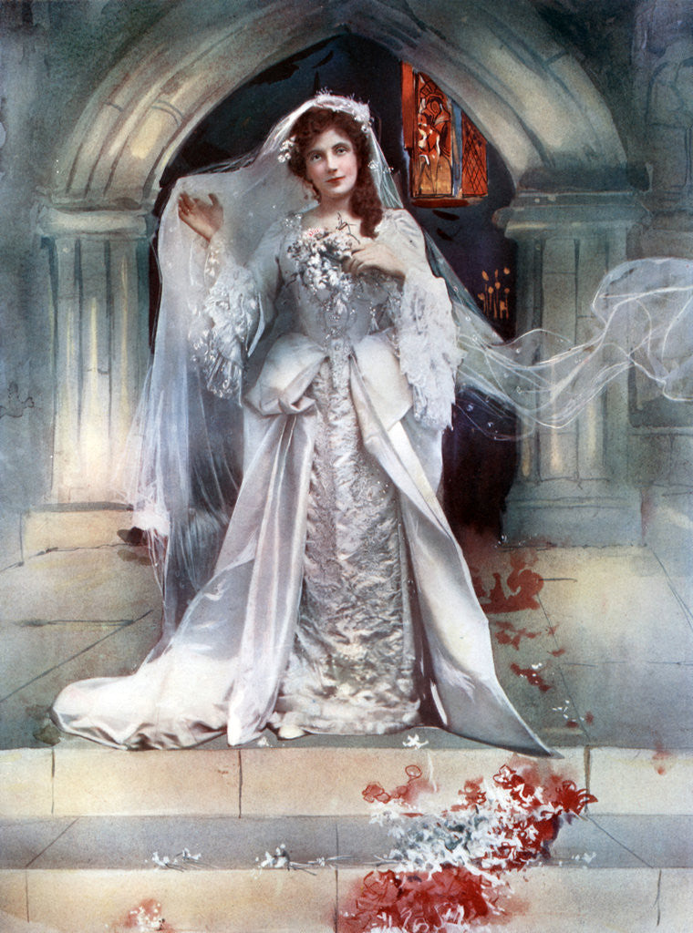 Detail of Lena Ashwell in Bonnie Dundee by Ellis & Walery