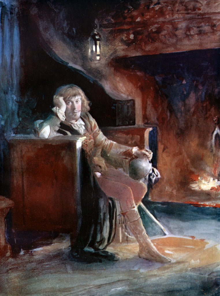 Detail of George Alexander in If I were King by Ellis & Walery